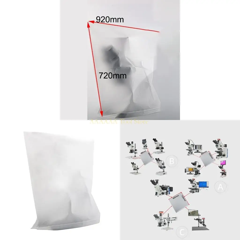 

A2BE Lab Lensmeter Instruments Accessories Microscope Dust Cover Reusable Protective Case PVC Moistureproof Protector Cover