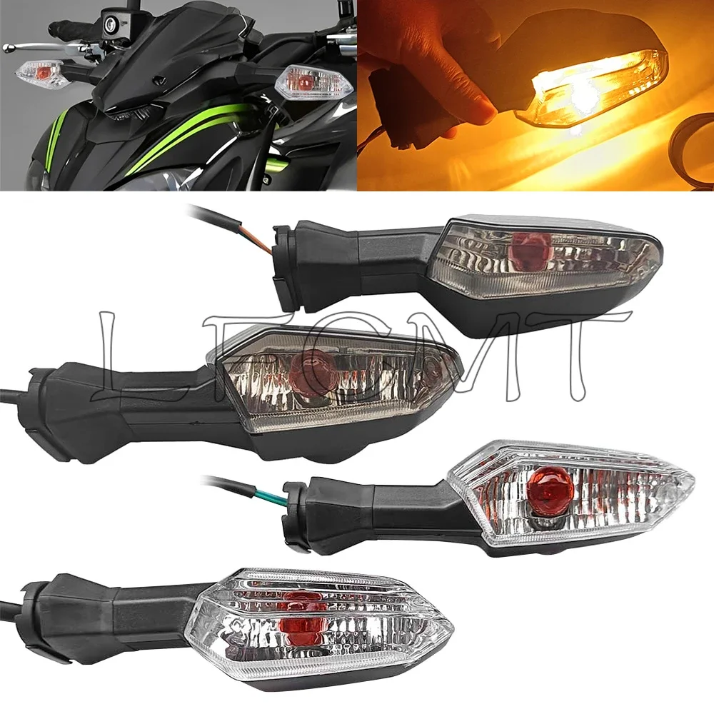 Motorcycle Rear Turn Signals Indicator Lights Fit for KAWASAKI NINJA 300 650 1000 Z1000SX Z800 ER-6N ER-6F ZX-6R ER6N ER6F ZX6R