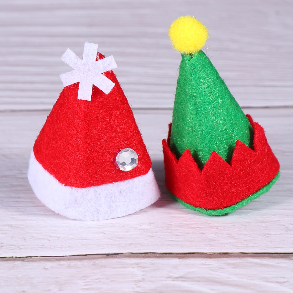 

12pcs Creative Christmas Lollipop Hats Christmas Lollipop Caps Decorations for Party Home Restaurant Hotel