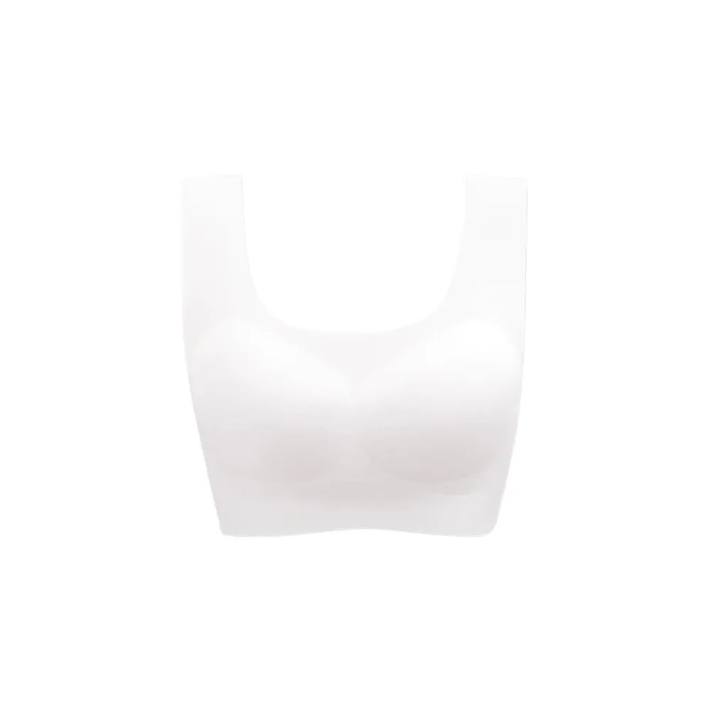 Comfortable Close-fitting Disposable Bra Shockproof Wireless Seamless Bralette Lingerie Underwear Ice Silk Bra Yoga