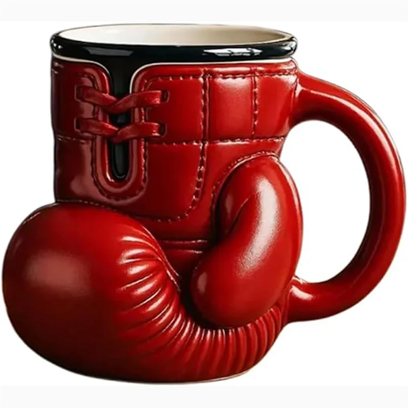 ABZV-Boxhandschuh-Becher, Sport-Themen-Kaffeetasse, lustiges Trinkgeschirr, tragbare Küche, Desktop-Behälter, Kaffeetasse für Zuhause