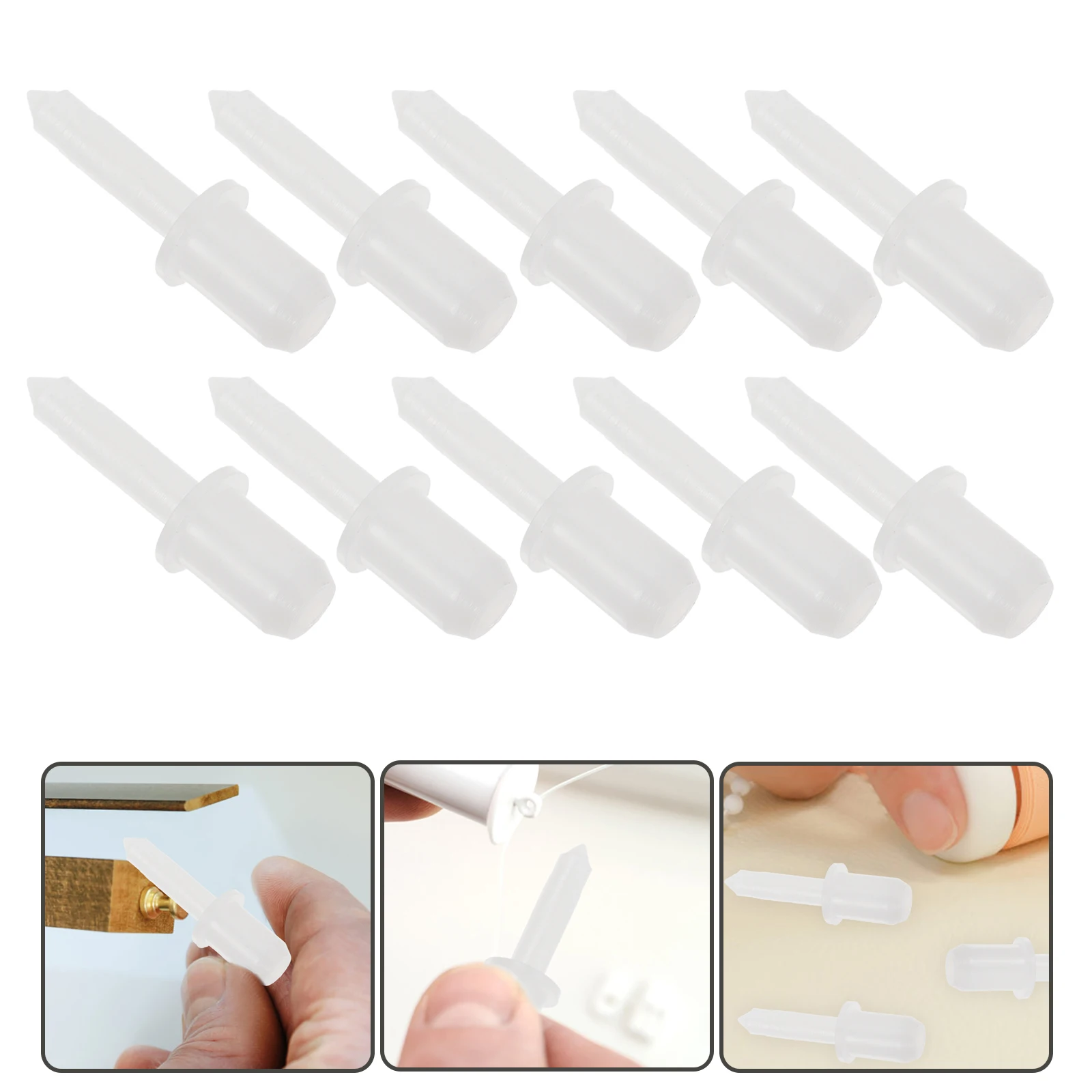 

60pcs Shutter Latch Pins Blinds Repair Replacement Plastic Telescopic Pins Louvered Doors Hardware Accessories