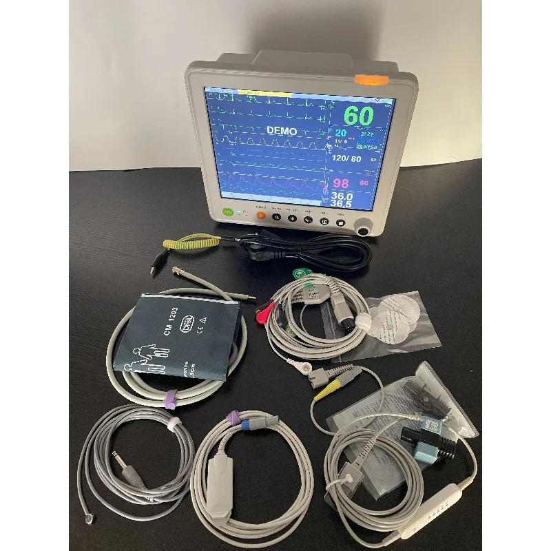 2026 Veterinary Equipment Multiparameter Monitor with Capnograph Etco2 and Torry UN8000EV  for Animal Care and Supplies