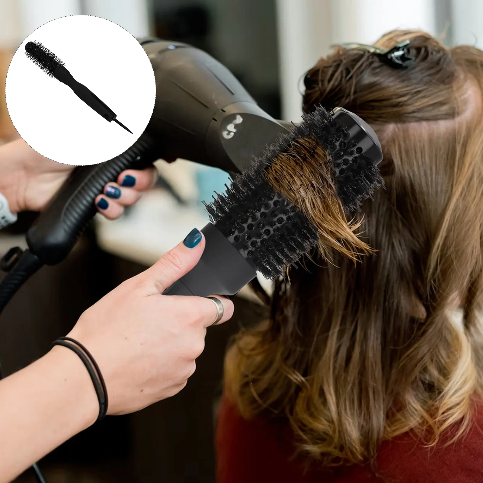 

Curly Hair Styling Brush Roll Hair Comb Hair Blow Drying Brush Women Hair Brush