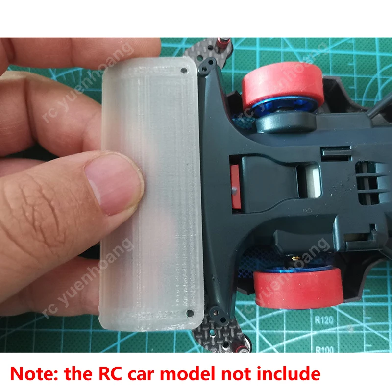 1PCS Mini 4WD Vintage Chassis Front Splitter Model Anti-Collision Protection Accessories for RC Off-road/Street Racing DIY Toys