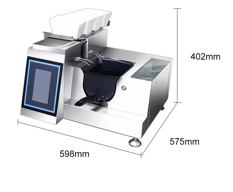U-Shaped Auto-Stirring Fry Commercial Kitchen Cooking Machine for Fried Noodles Stir-Fry Rice Pasta  for Asian Takeaway Food