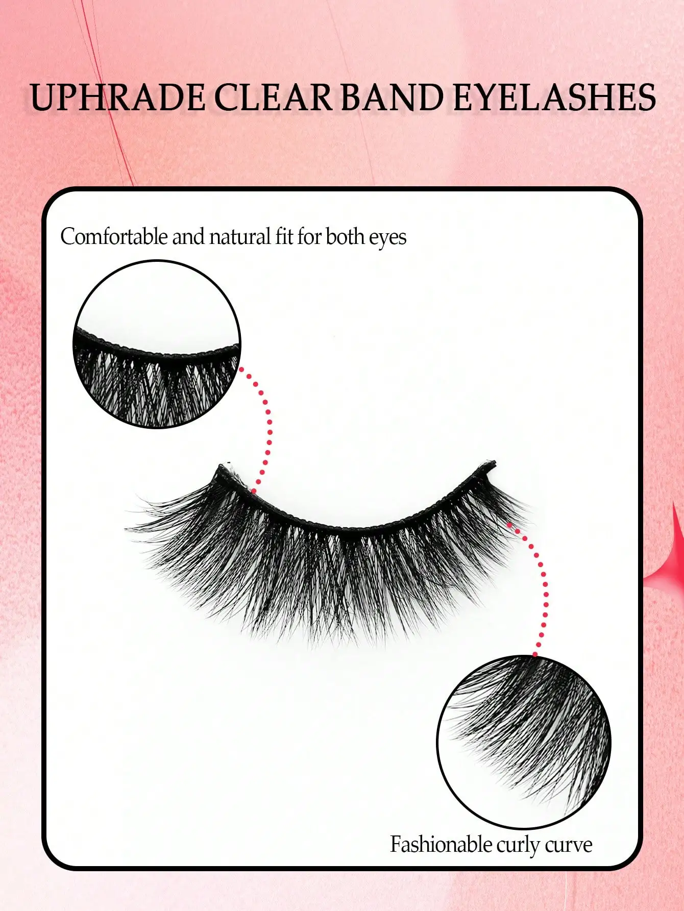 Ayrmilla 5 Pairs of natural false eyelashes Fluffy and soft 3D Mink Eyelashes Long silky eyelashes