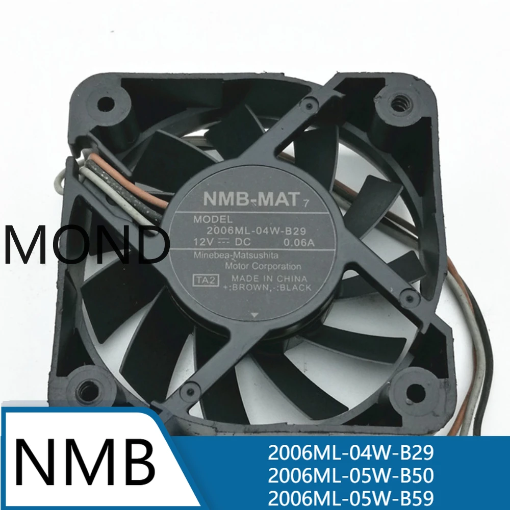 

2006ML-04W-B29 2006ML-05W-B59 2006ML-05W-B50 Server Fan for NMB NMB-MAT High Air Inverter Cooling Fan 12V 24V 5CM 5015