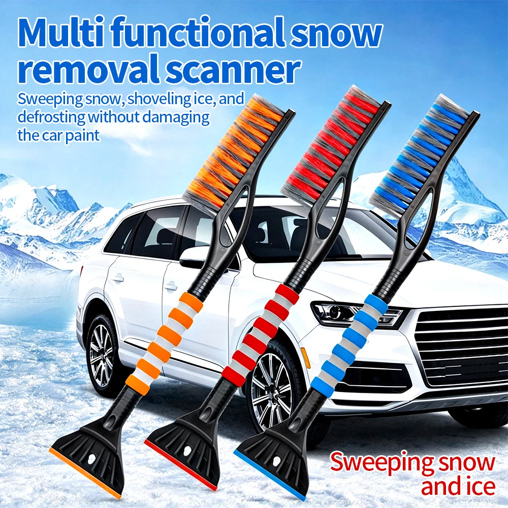 Detachable EVA Foam Handle Car Snow Shovel Winter Windshield Ice Scraper Brush Auto Snow Removal Car Wash Brush Pro for Cars SUV