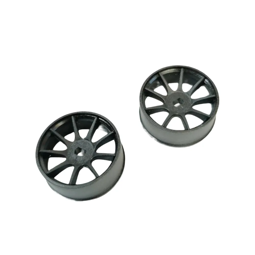 DXR 1/28 Kyosho MINIZ AWD Machine Cutted Light Weight Wheel Black 2Pcs  20MM XRM001-N XRM001-W