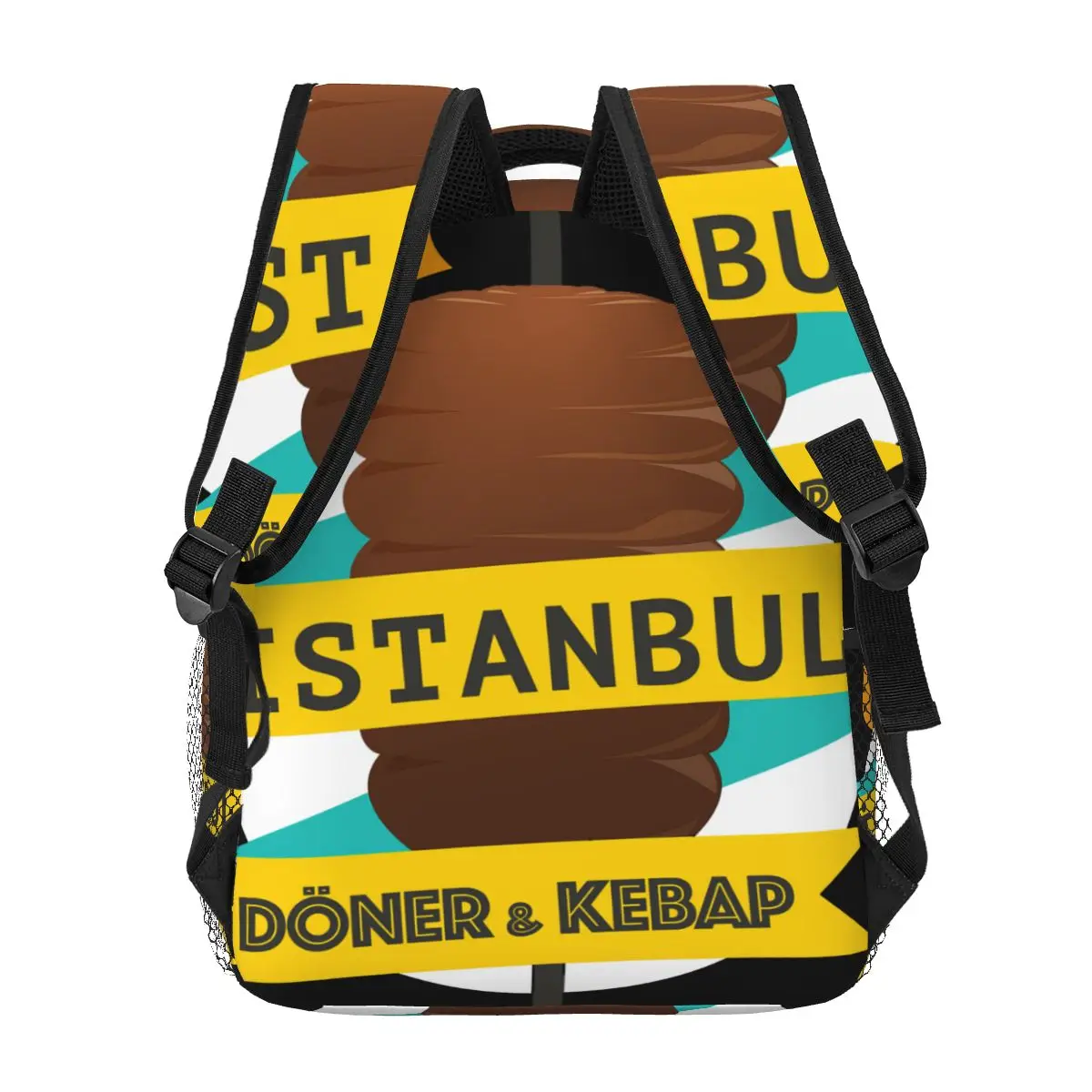 Doner Kebab-mochila informal Unisex para estudiantes, viaje de ocio, ordenador