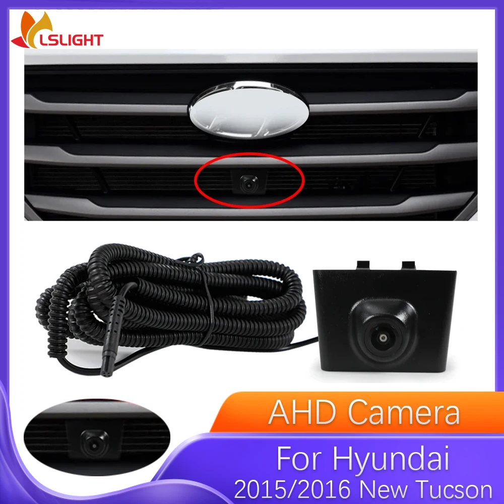 

For Hyundai New Tucson 2015 2016 Car Front View AHD Camera Car Logo 1080P Night Vision Fisheye 150° Lens Waterproof Monitor