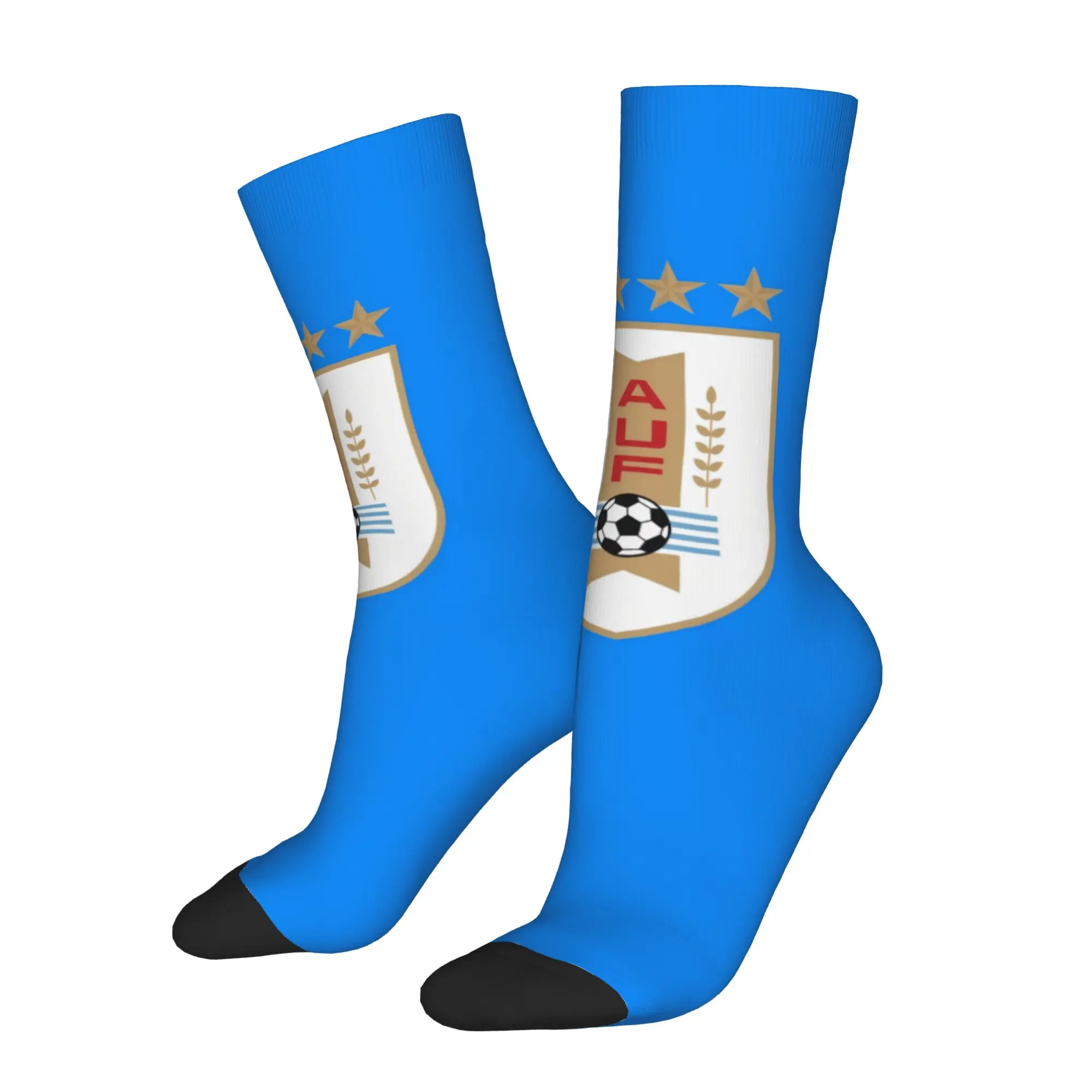 Funny Happy Uruguay Vintage Harajuku  Hip Hop Novelty Pattern Sock Match Day Essentials
