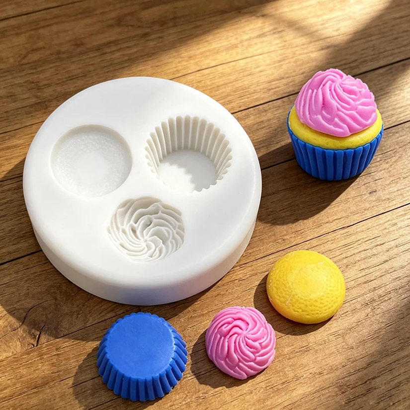Ice Cream Shape Silicone Mold Sugarcraft Chocolate Cupcake Baking Mold Fondant Cake Decorating Tools