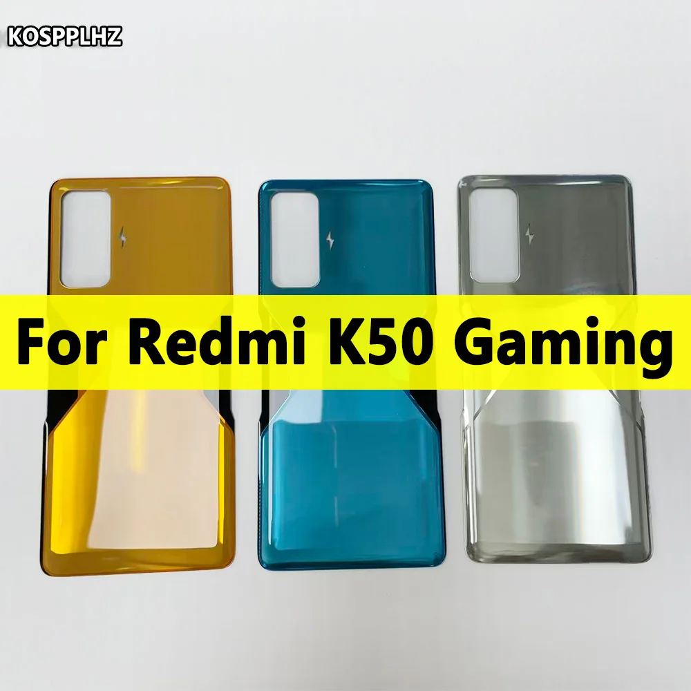 KOSPPLHZ New For Redmi K50 Gaming Battery Back Glass Cover For Redmi K50 Gaming Rear Glass Door
