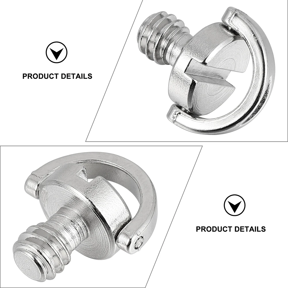 

4 Pcs Camera Screw Quick Release Plate Tripod Mount Ring Replacement Durable Anti Rust Photography Accessories