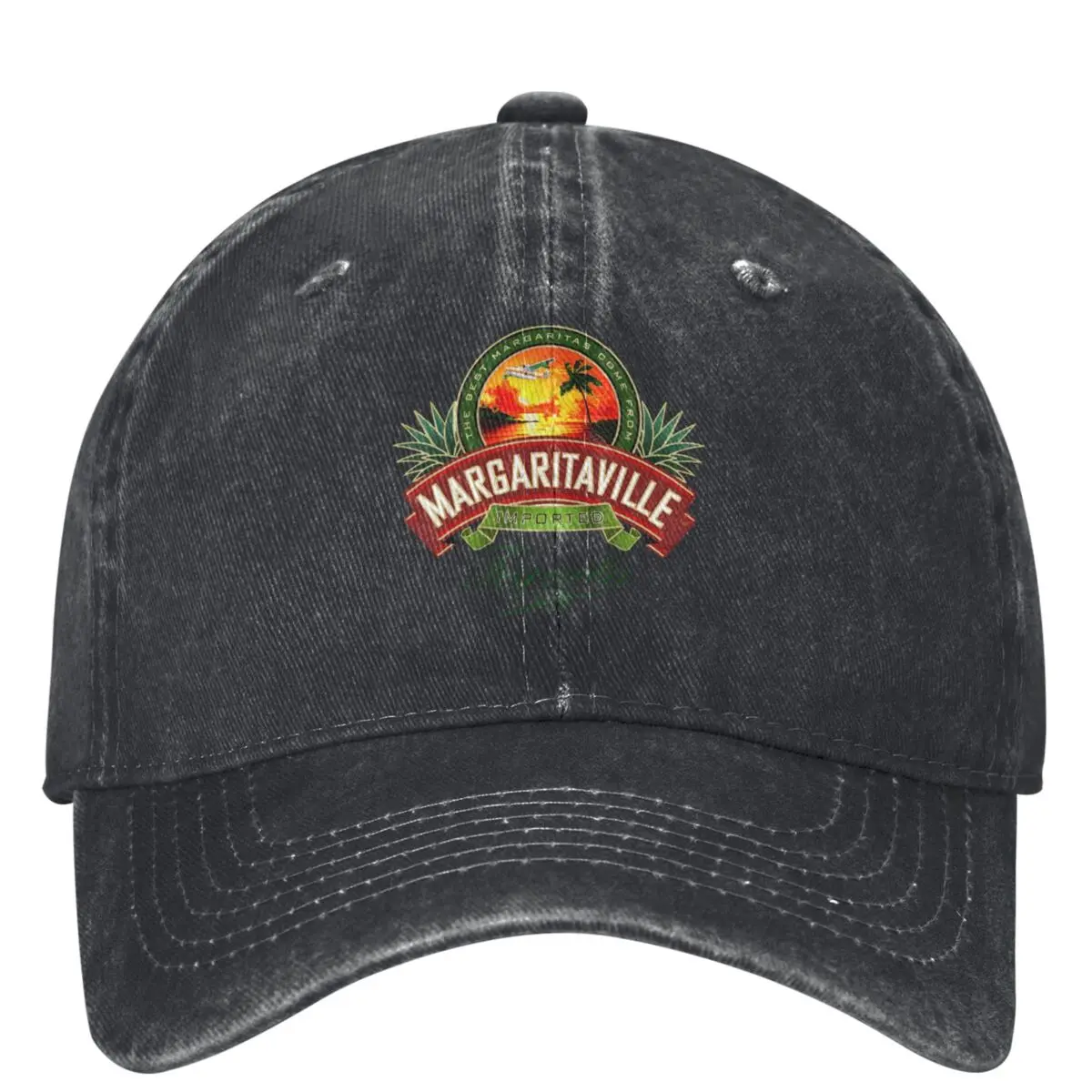 

Margaritaville Denim Baseball Cap Tequila Passion Fruit Outdoor Sports Trucker Dad Hat Summer Unisex Men y2k Cool Baseball Caps