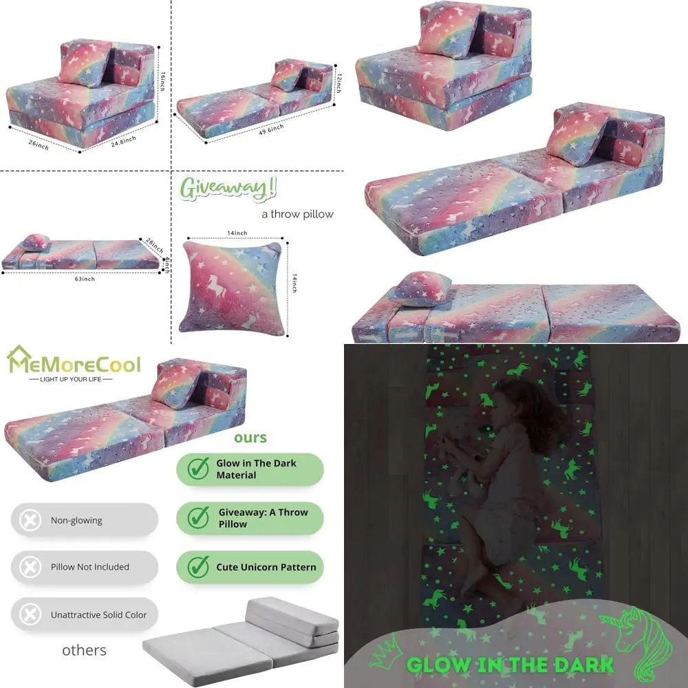 

Светящийся диван-кровать «Радуга» для малышей, кресло для игровой комнаты и напольный диван для детей