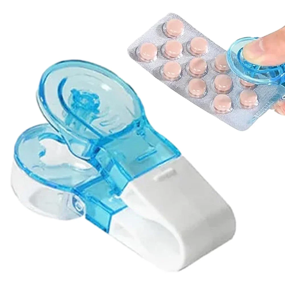 2PCS Tragbare Pille Taker Anti Verschmutzung Pille Popper Wiederverwendbare Medikamente Dispenser Pille Taker Tasse Reise Medizin Organizer Box – Detail 7