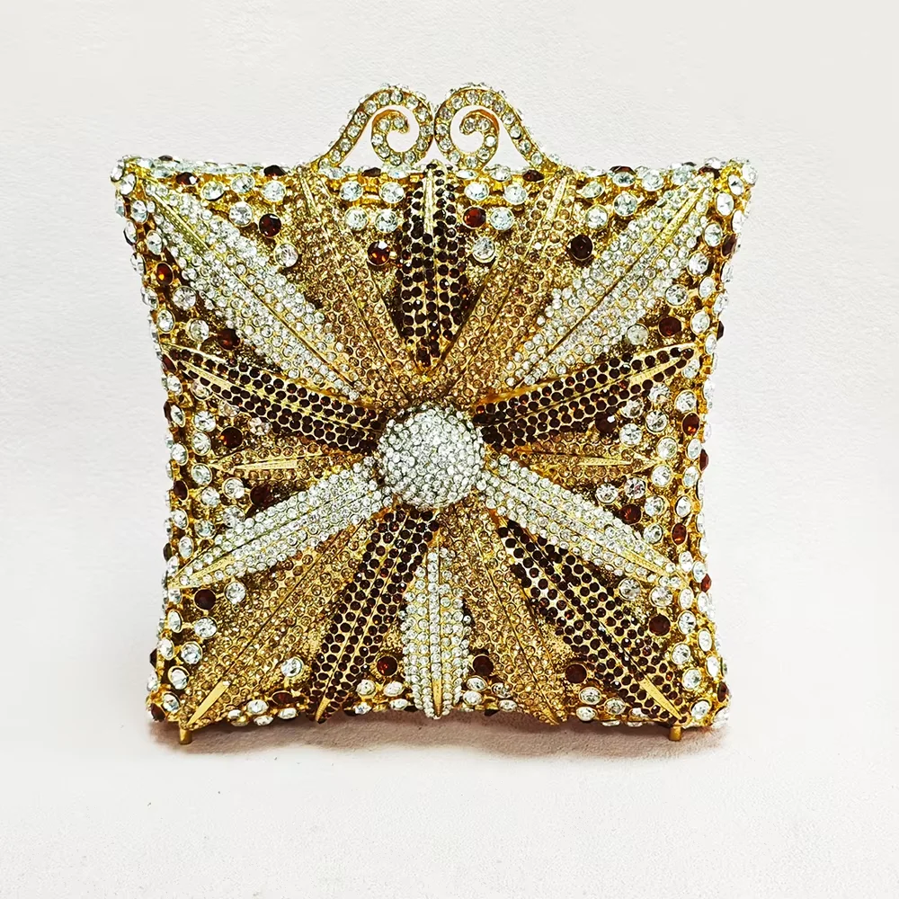 

Purple/Green Crystal Clutch Formal Evening Bags Luxury Wedding Purses Women Party Clutches Prom Minaudiere Diamond Purses
