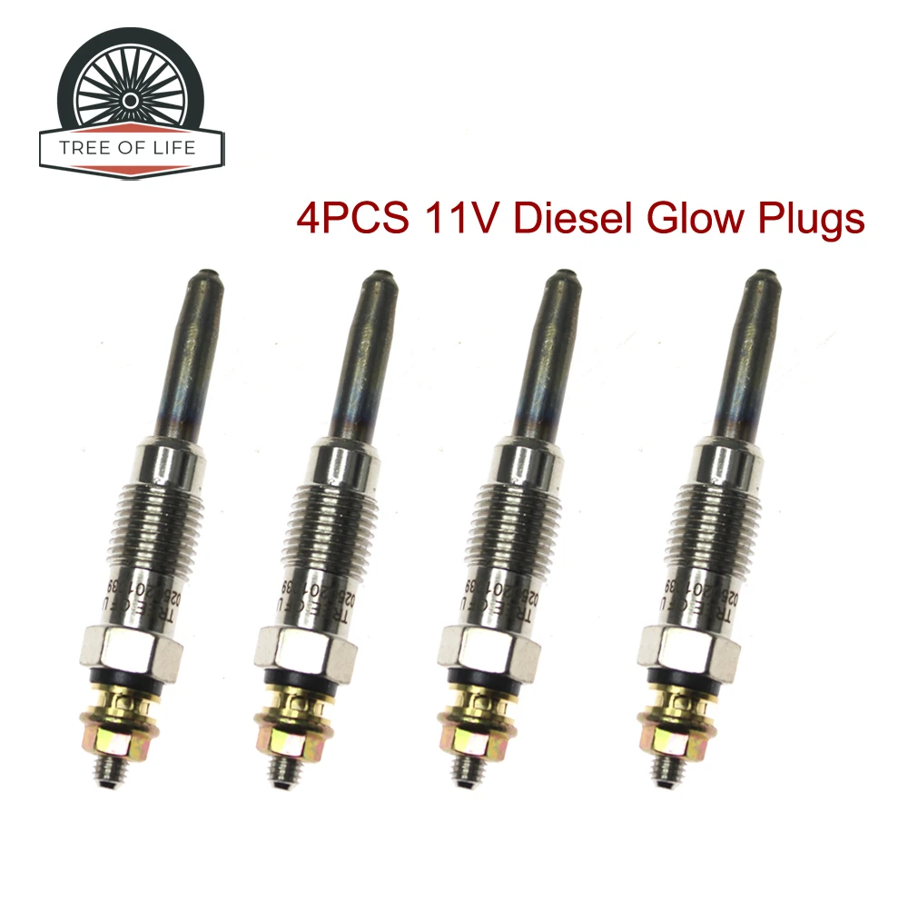 4 bujías incandescentes diésel de 11 V compatibles con Peugeot Boxer 205 305 405 605 Expert Citroën Berlingo Relay Jumper ZX BX CX 5960.G7 0100226366