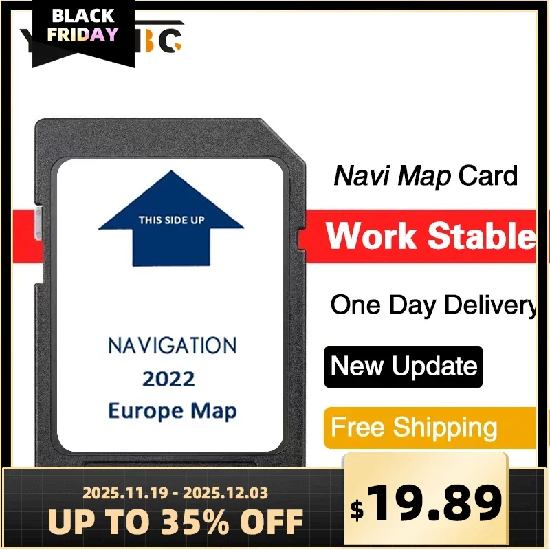 

Full Capacity Europe Map Version Software 2022 New Gps Navigation SD Card for IVECO XP Daily