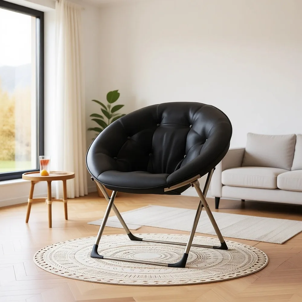 

Удобное складное кресло-софа с мягкой обивкой и металлическим каркасом для спальни, общежития, квартиры, сада