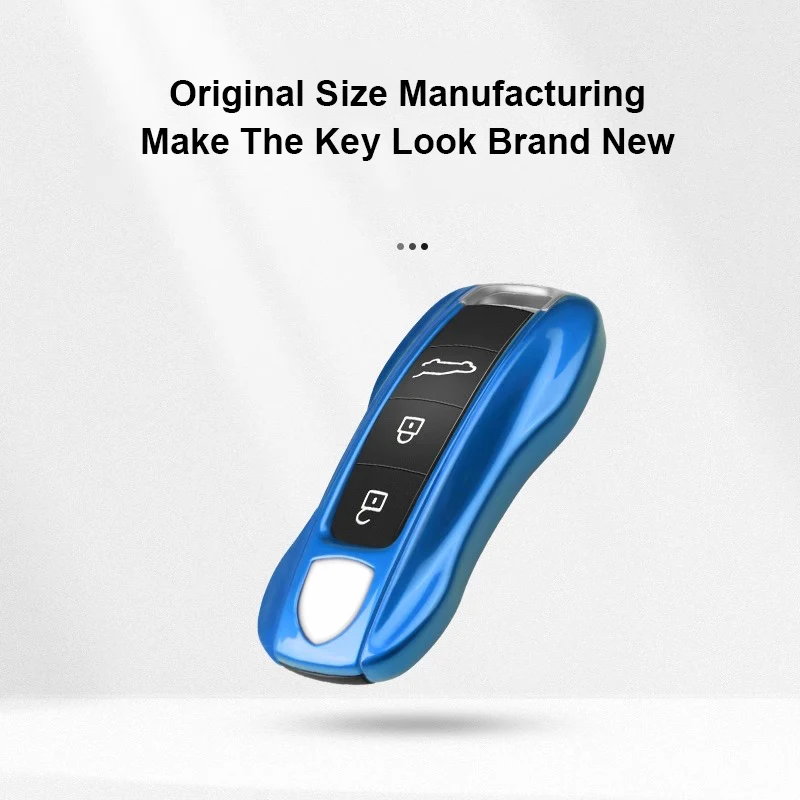 Car Key Case Keyless Cover Key Shell Car Accessories Protective Case For Porsche Macan Boxster Cayman Panamera 718 911 Taycan