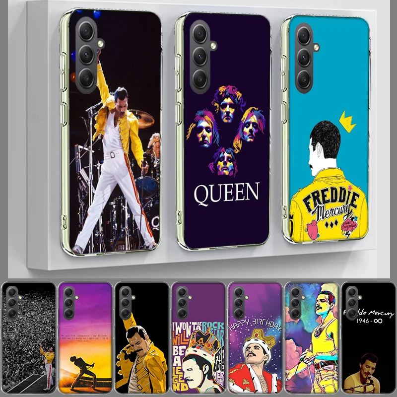 Rock Funky Freddie Mercury Queen Cover Phone For Samsung Galaxy A70 A50 A40 A30 A20E A10 A71 A51 A41 A31 A21S A11 A9 A8 A6 Plus