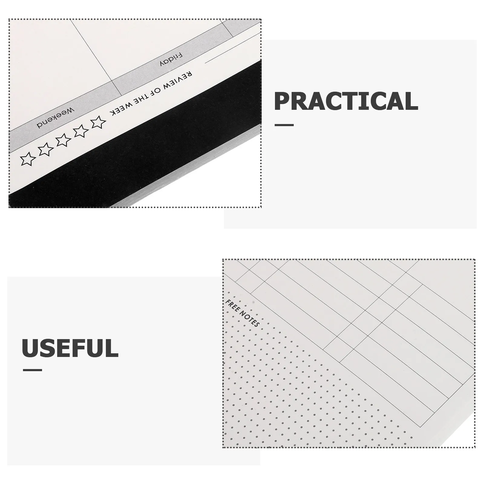 1 Book Weekly Schedule Planner Writable Paper for Work School to Do List Task Organizer Notepad Weekly Desk Planner