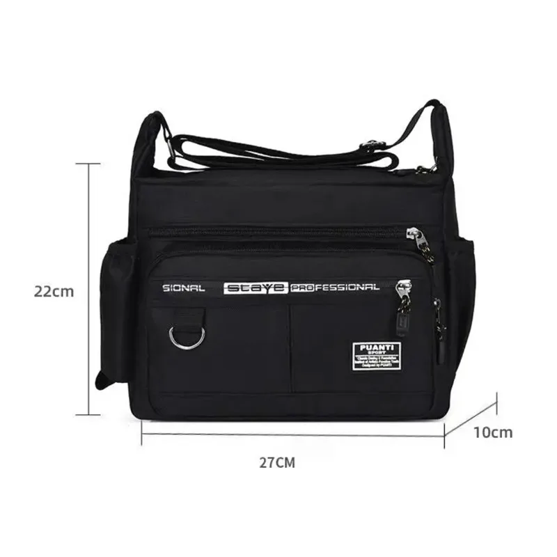 Mens Messenger Bag Crossbody Shoulder Bags Men Small Sling Pack for Work Business Waterproof Oxford Packs Satchel Purse