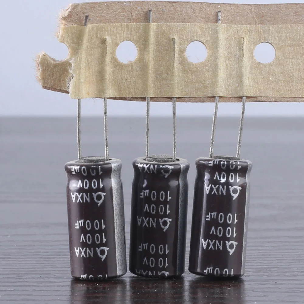 10pcs SAMYOUNG NXA 100uf 100v 100mfd electrolytic Capacitor 10*20mm 105℃