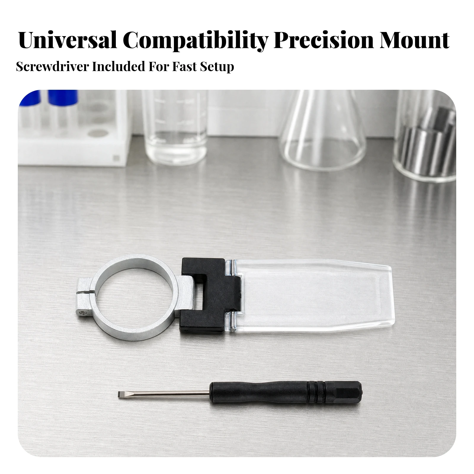Refractometer Accessory Easy Installation Design Salinity Meter Cover Plate for Equipment Maintenance, Liquid Testing