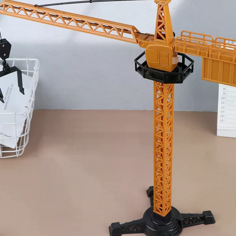 For Boys Gift Plastic Engineering Diecast Tower Crane Classic Construction Model Vehicle Loader Tractor Excavator Toys