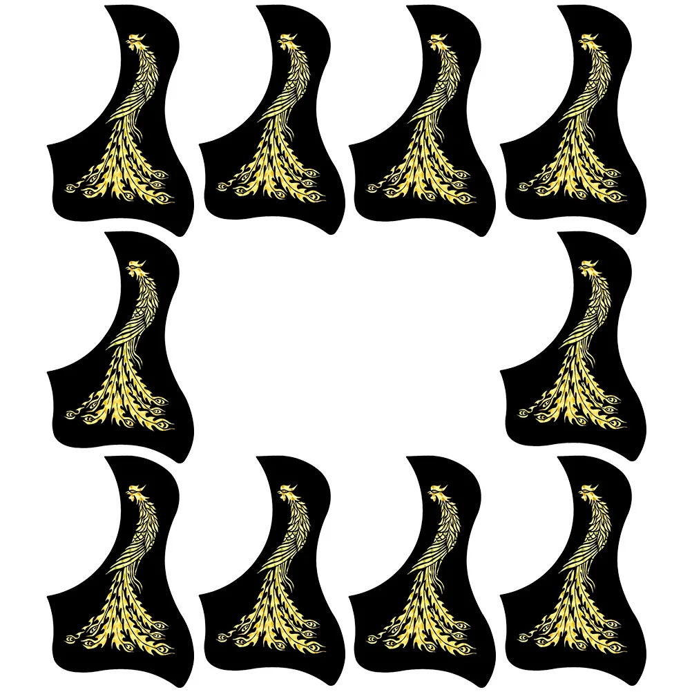 

10 Pcs Guitar Acoustic Cover Pickguards Folk Cool Accessories Material Protective Board Plate
