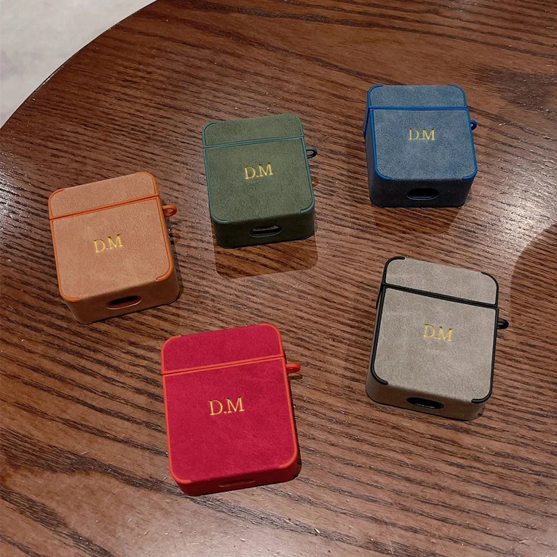 Personalized Colorless Name Customized Gold Letters Skin Pattern Earphone Case For Airpods 1 2 3 Pro 2 Protective Shell Cover