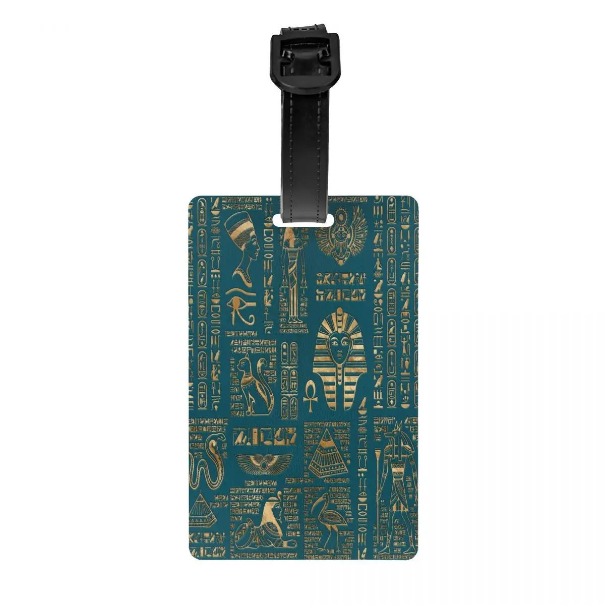 Egyptian Hieroglyphs And Deities Luggage Tags for Suitcases  Ancient Egypt Pharaoh Baggage Tags Privacy Cover Name ID Card