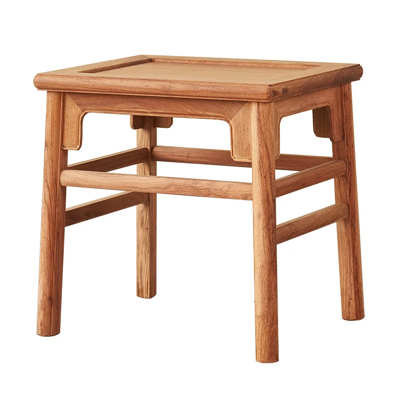 

Ming and Qing classical new Chinese style big fruit red sandalwood square stool solid wood