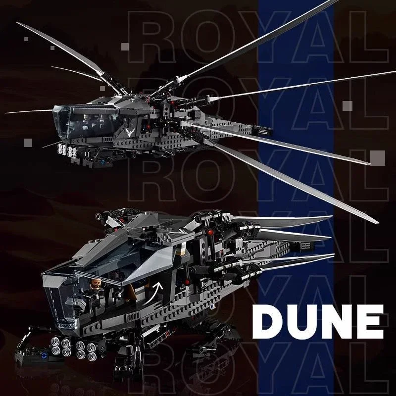 1369 قطعة الرموز الكثبان الرملية Atreides الملكي Ornithopter نموذج اللبنات صالح 10327 مجموعة لعبة الطوب الإبداعية للأطفال الهدايا #1