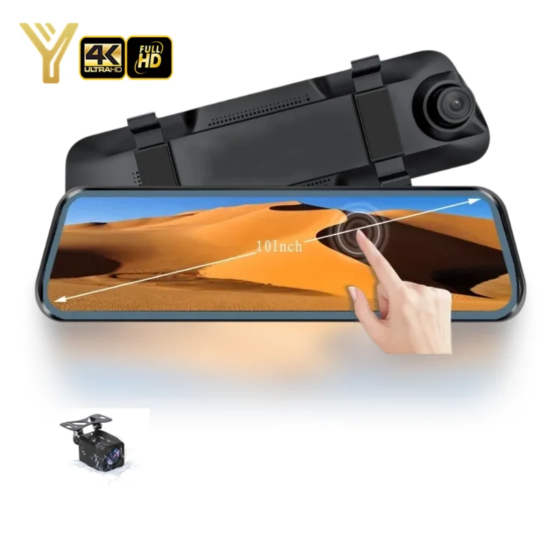 

Smart DVR Carplay AUTO WIFI Dash Cam Front And Rear Car Camera Fhd 4K Car Rear View Mirror Recorder With ADAS