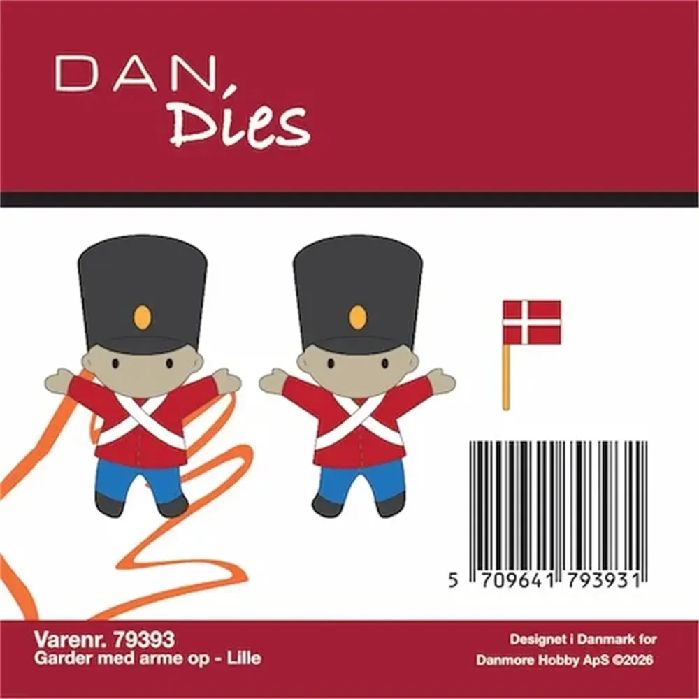 Dan/Mw Danish Soldier Number Birthday Balloon Gift Metal Cutting Dies Clear Stamps Set for Card Making Journal Scrapbook Decor