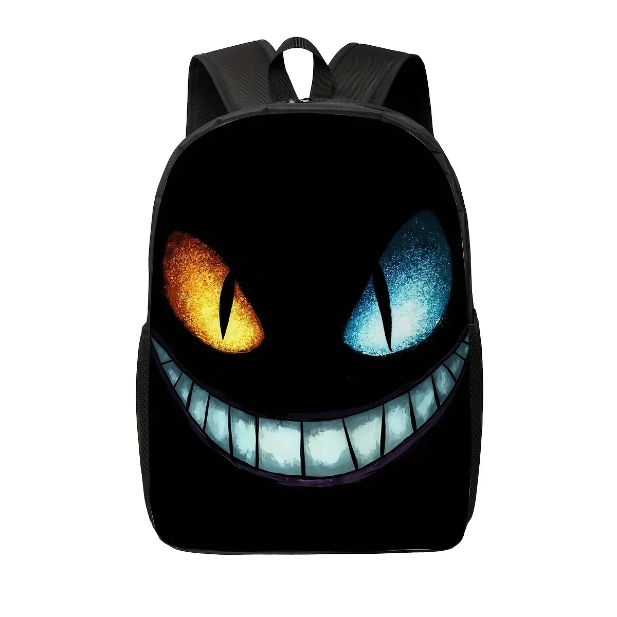Dark Glowing Eyes Backpacks Book Bag Travel Hiking Daypack For Business Office(2D Flat Printing