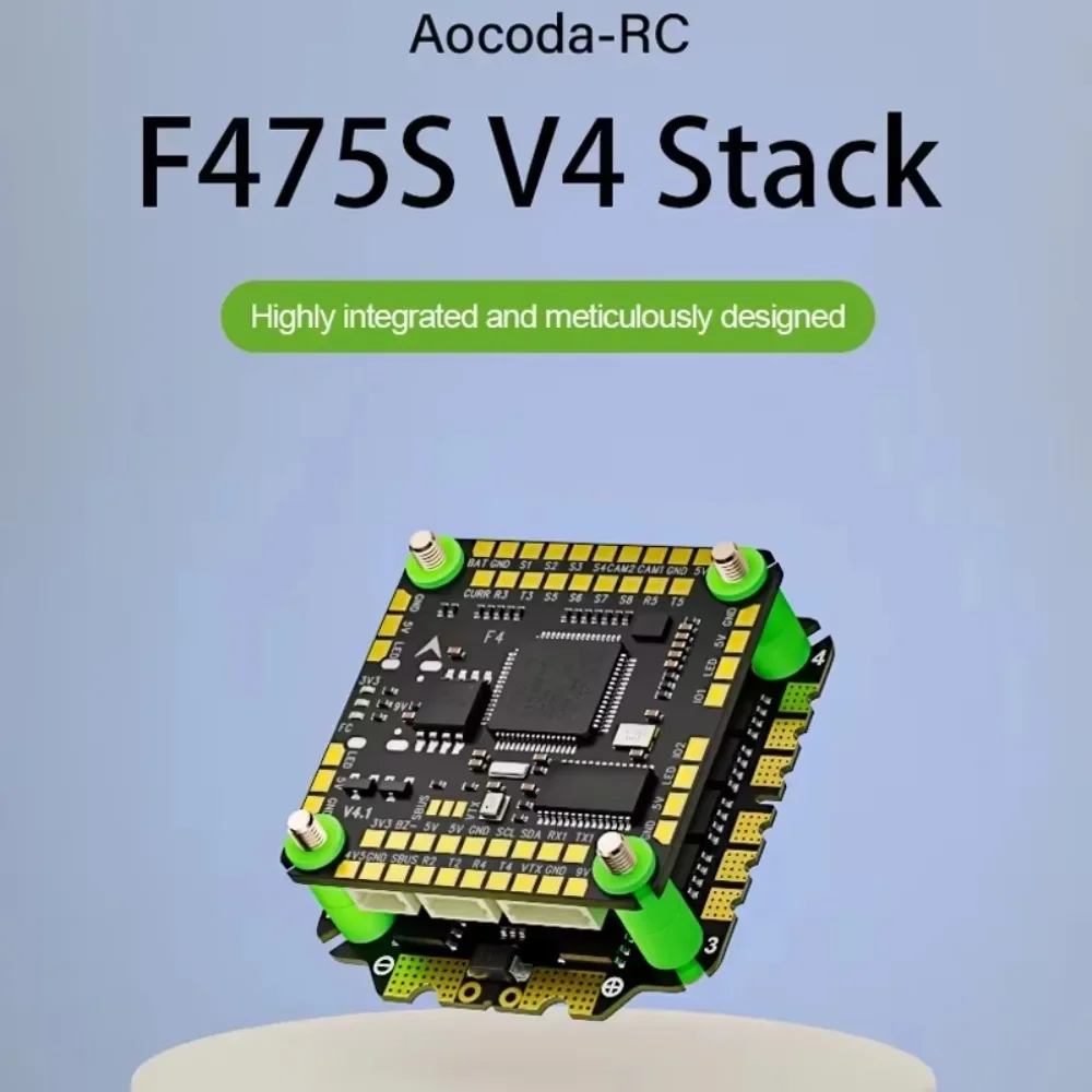 Aocoda-RC F475S V4 Stack F405 V4 FC 75A ESC 30X30mm لسباق الطائرة بدون طيار