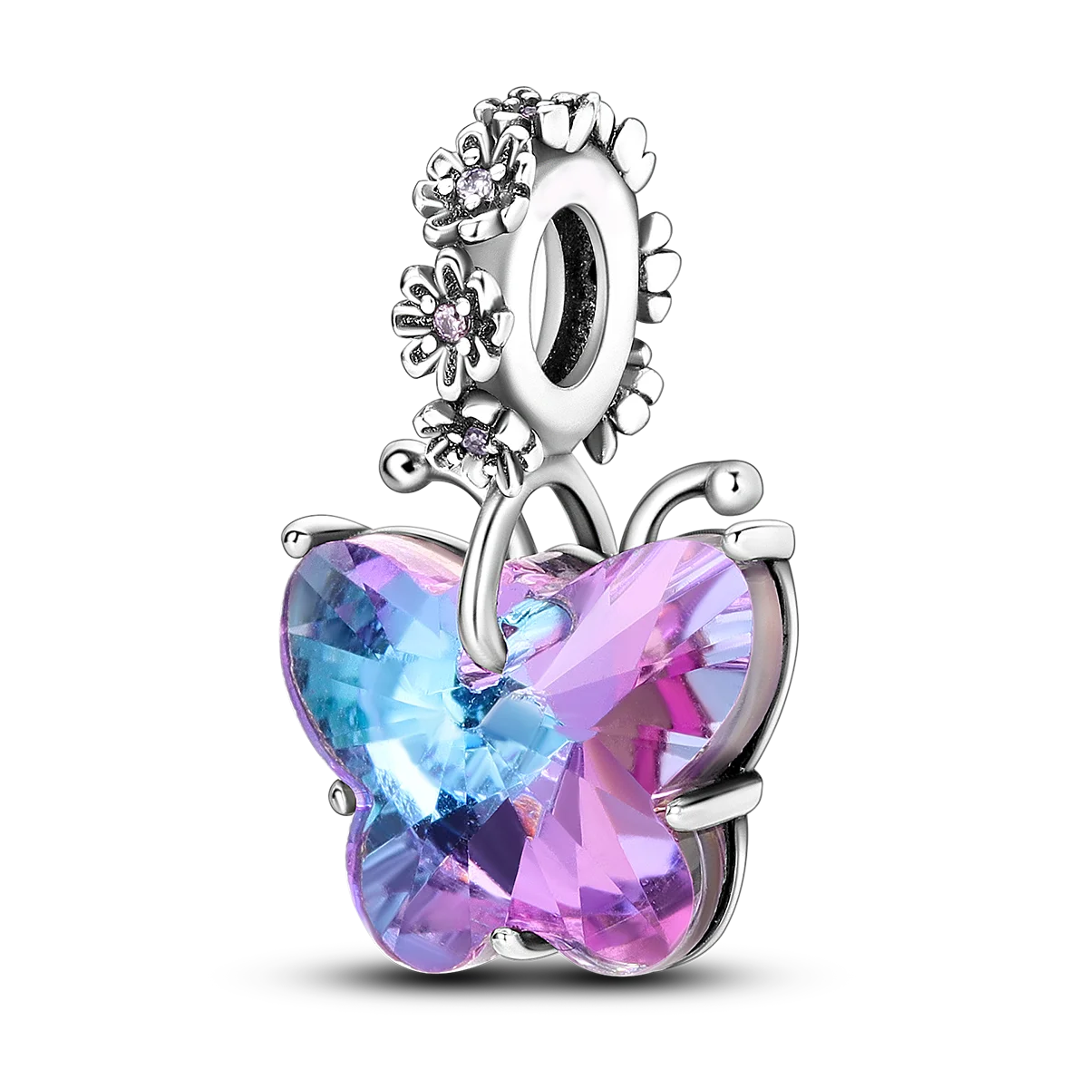925 zilveren regenboogbloem Dragonfly Charms Dangle Charm Animal bead Fit originele armband sieraden DIY