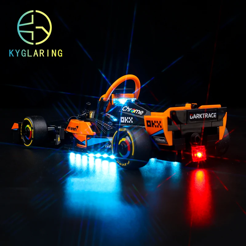 Kyglaring Led Lighting Set DIY Toys for 76919 2023 McLaren Formula 1 Race Car Blocks Building(NO Model)