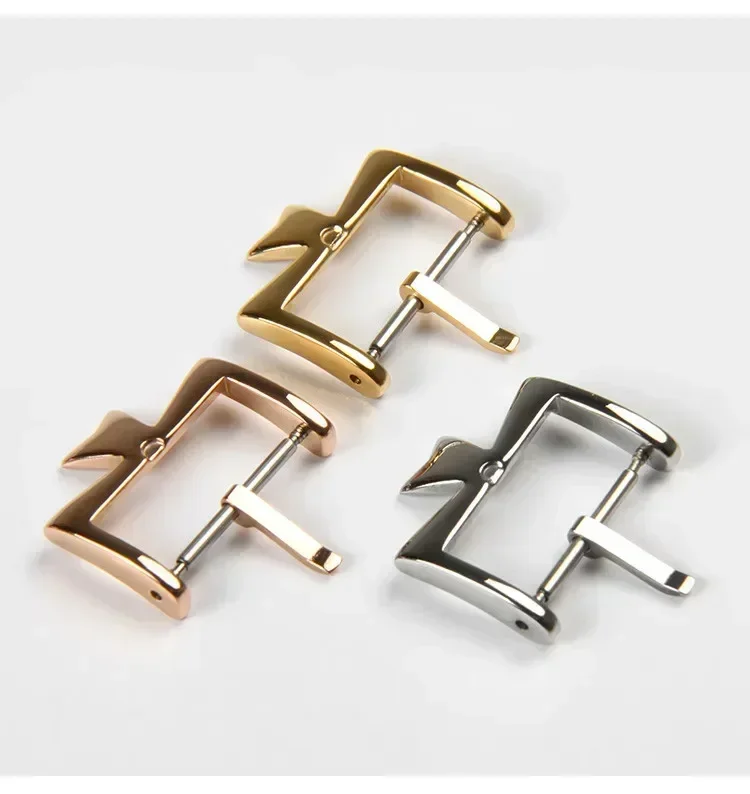 16 مللي متر 18 مللي متر 20 مللي متر ساعة المشبك ساعة اكسسوارات ل فاشيرون كونستانتين الفولاذ المقاوم للصدأ فضي الذهبي ارتفع الذهب دبوس المشبك مشبك