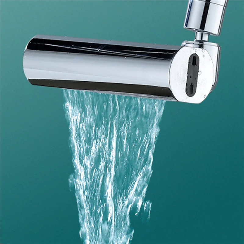 Waterfall Bathroom Faucet Waterfall Kitchen Faucet Connector 720° Rotation Faucet 4 Mode Water Outlet Universal