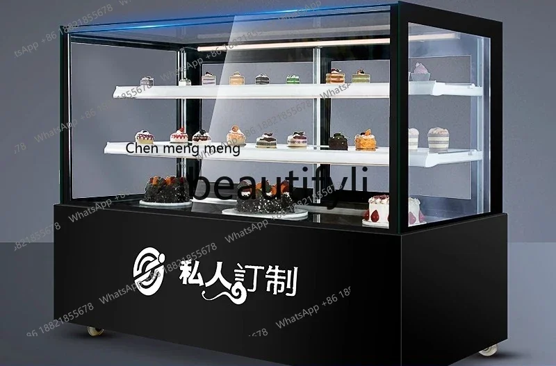 Z189 a56 Right Angle Infinity Cake, Refrigerated Display Cabinet Commercial Air Cooling, Fruit Milk Tea Fresh Freezer