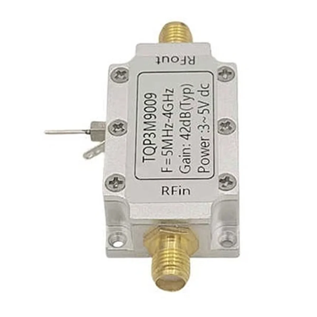 

Y31A Module TQP3M9009 5MHz-4GHz Gain 21DB Low Noise Amplifier LNA Module