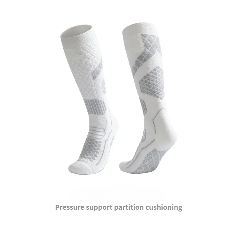 جوارب تزلج حرارية شتوية للرجال والنساء - مقاومة للرياح، سريعة الجفاف، دفء سميك لركوب الدراجات وتسلق الجبال والرياضات الخارجية